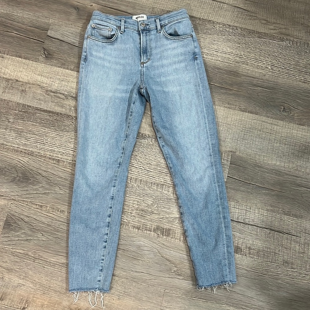 Agolde Sophie mid rise ankle cropped jeans!